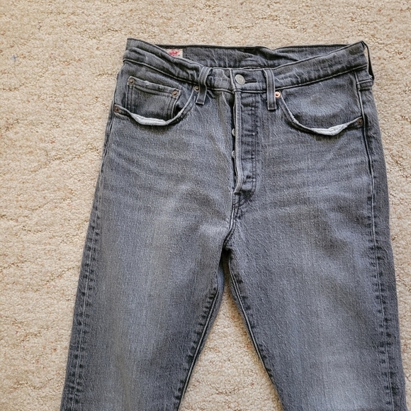 Levi' Premium 501 Grey Ankle Jeans - Picture 7 of 9